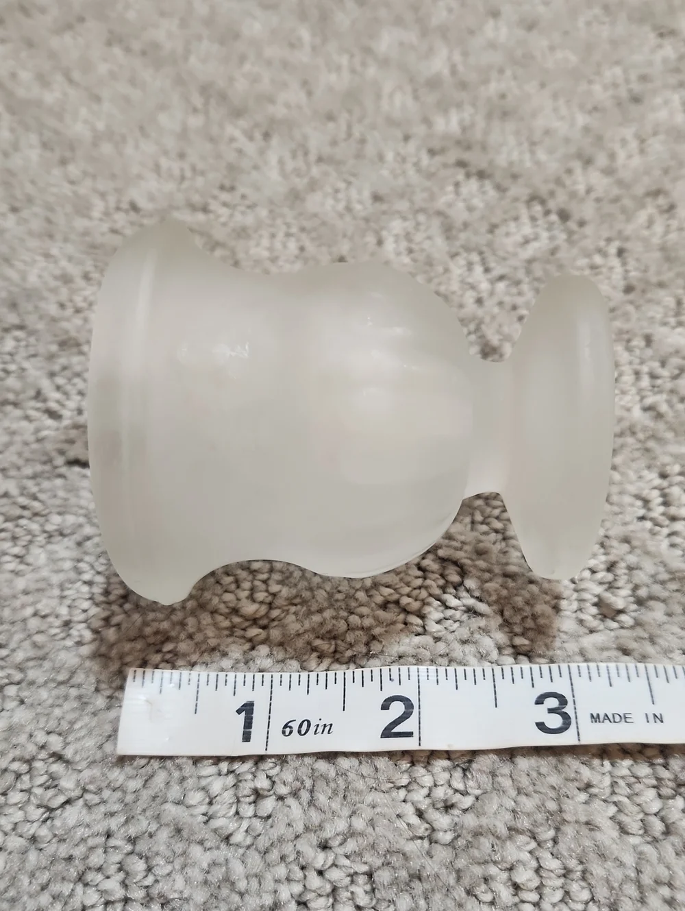 Vintage Indiana Tiara Frosted Satin Glass Urn Style Toothpick Matchstick Holder